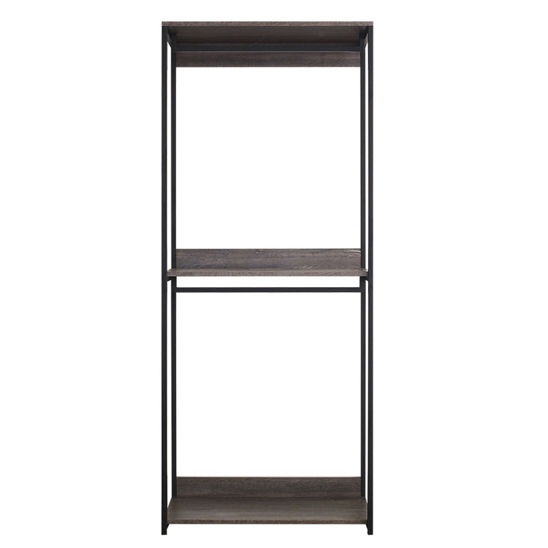 Monica - Walk-In Closet System With Modular Design - Rustic