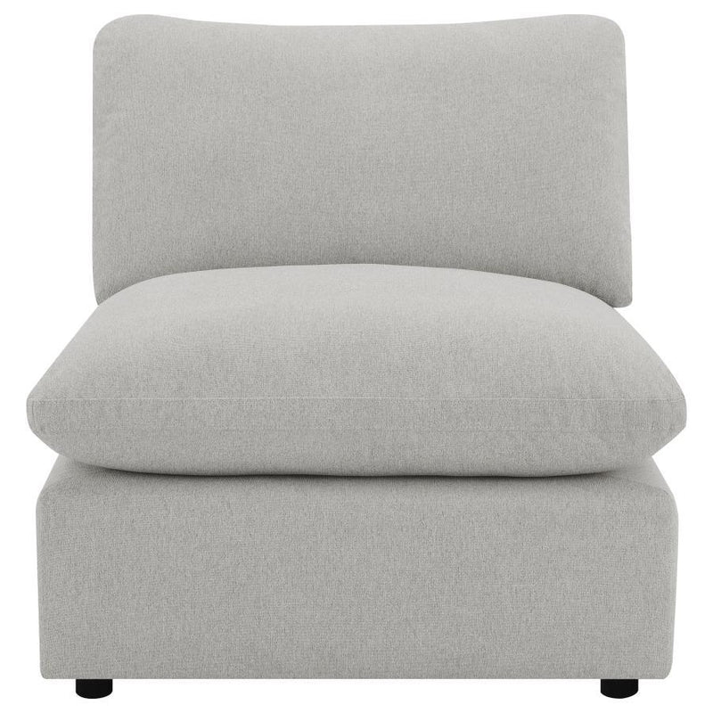 Collins - Modular Power Reclining Sectional Power Armless Chair - Gray