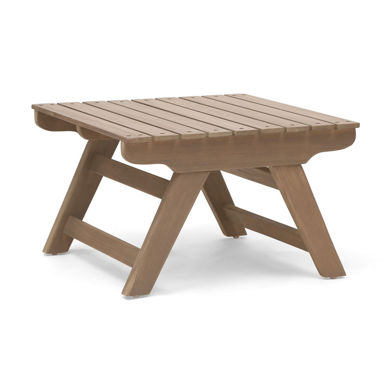 Sedona - Outdoor Side Table With Open Slat Design - Gray
