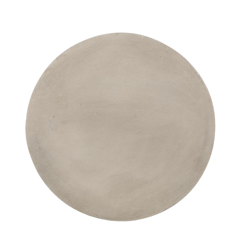 Outdoor Hourglass Shaped Side Table - Light Gray