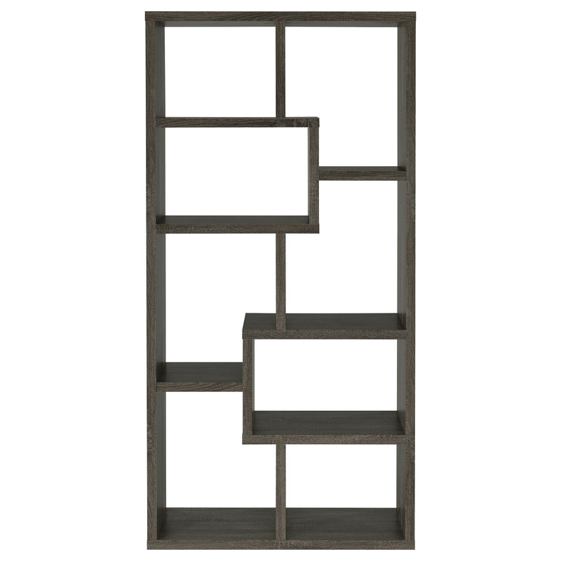 8 Shelf Geometric Bookcase