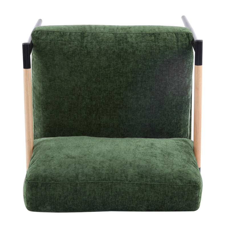 Modern Accent Chair With Cushions, Cozy Seating