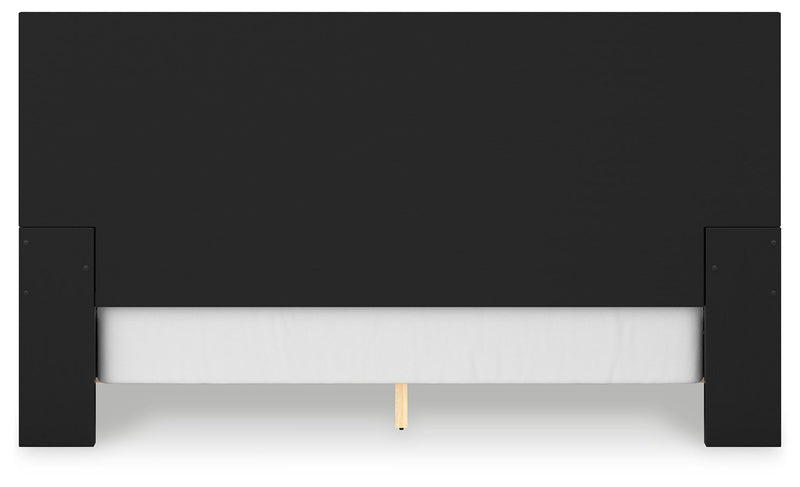 Londer - King Panel Bed - Black