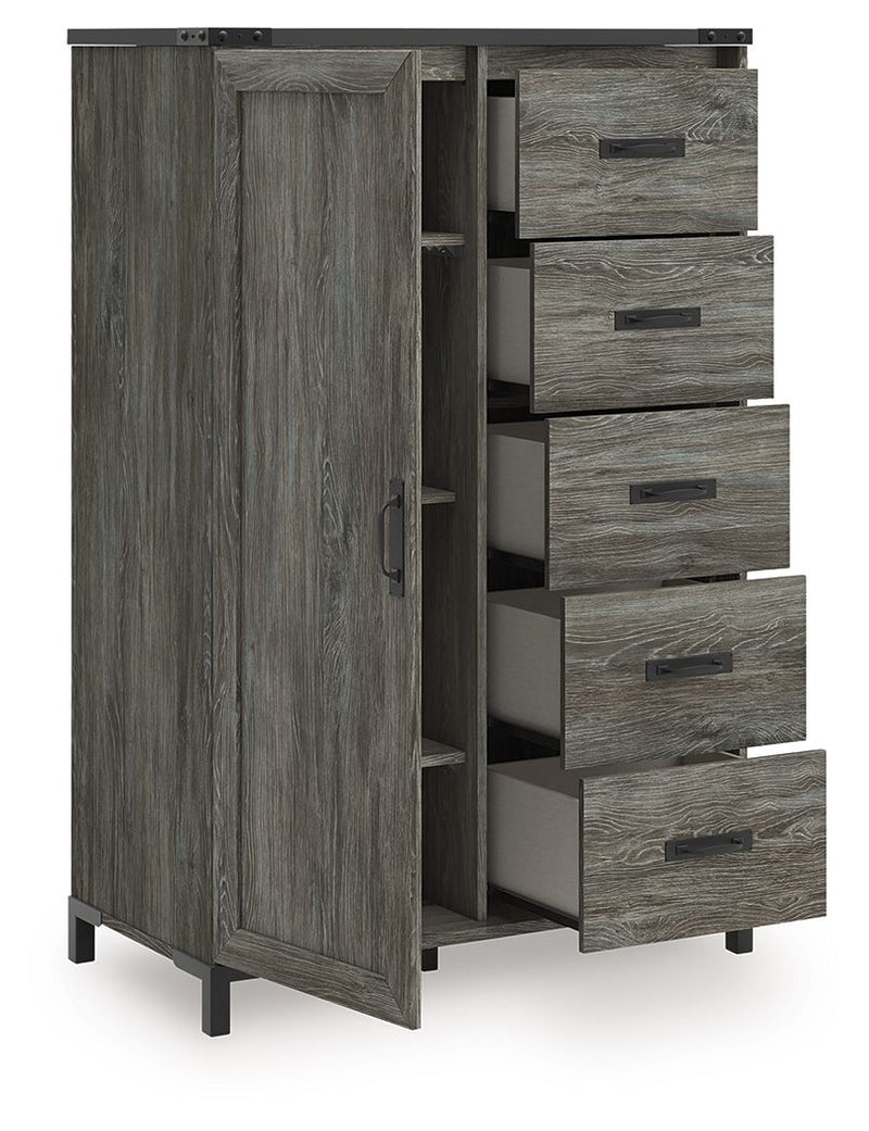 Frandern - Bookcase Panel Bedroom Set With Storage