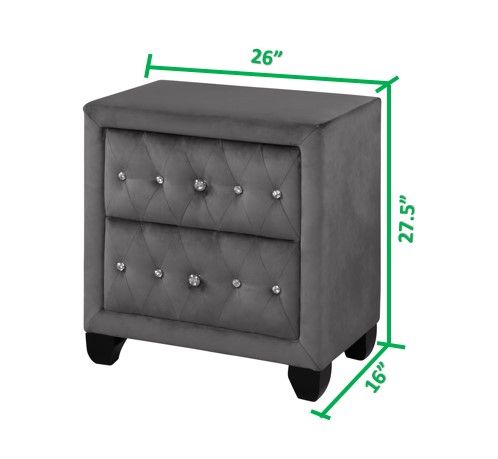 King 5 Piece Bedroom Set Made - Gray