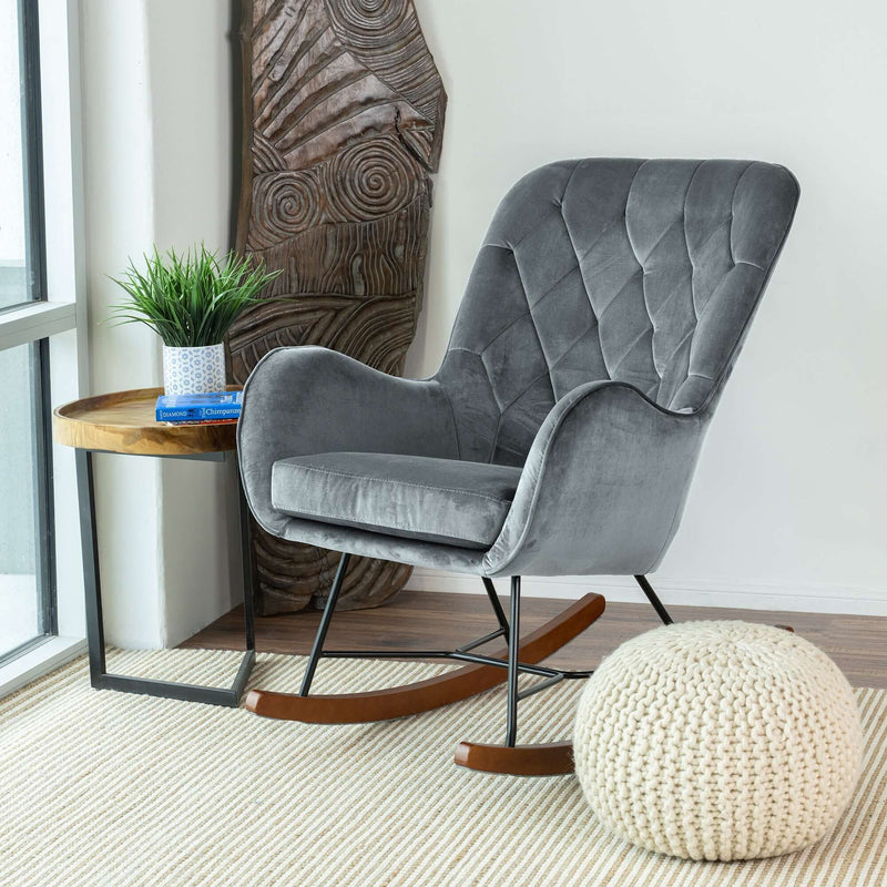 Hannah - Rocking Chair - Gray