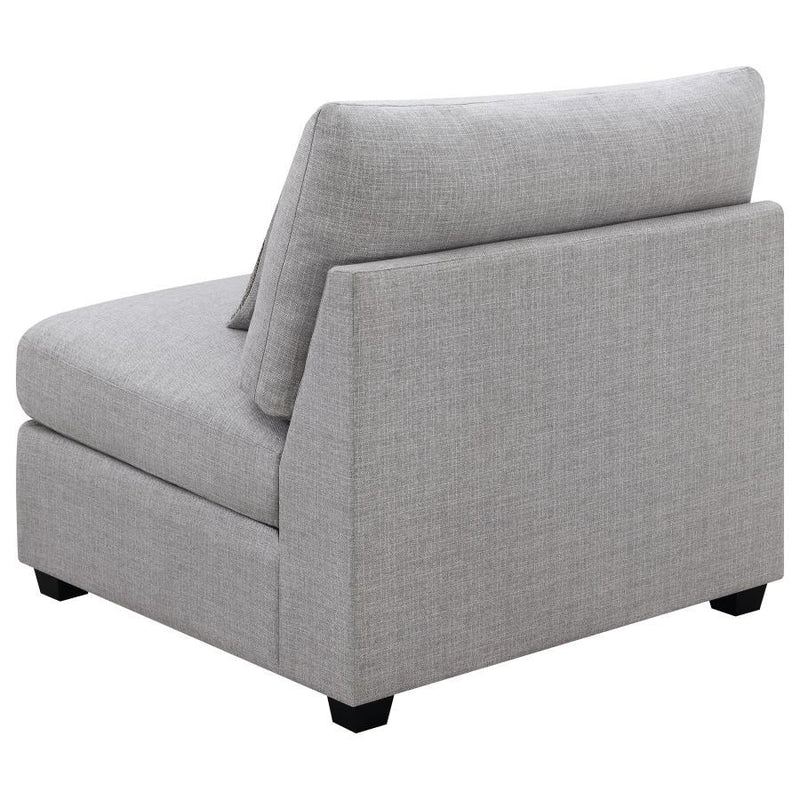 Cambria - Upholstered Armless Chair - Gray