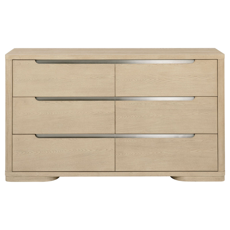 Mirador - 6 Drawer Bedroom Dresser - Natural