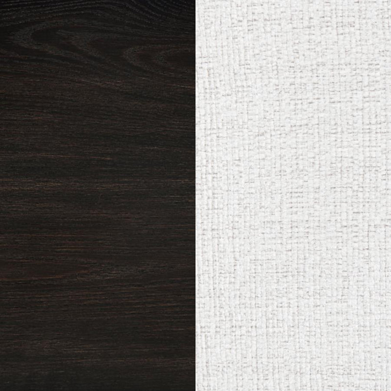 Leandro - Upholstered Dining Arm Chair (Set of 2) - Burnished Black / Cream