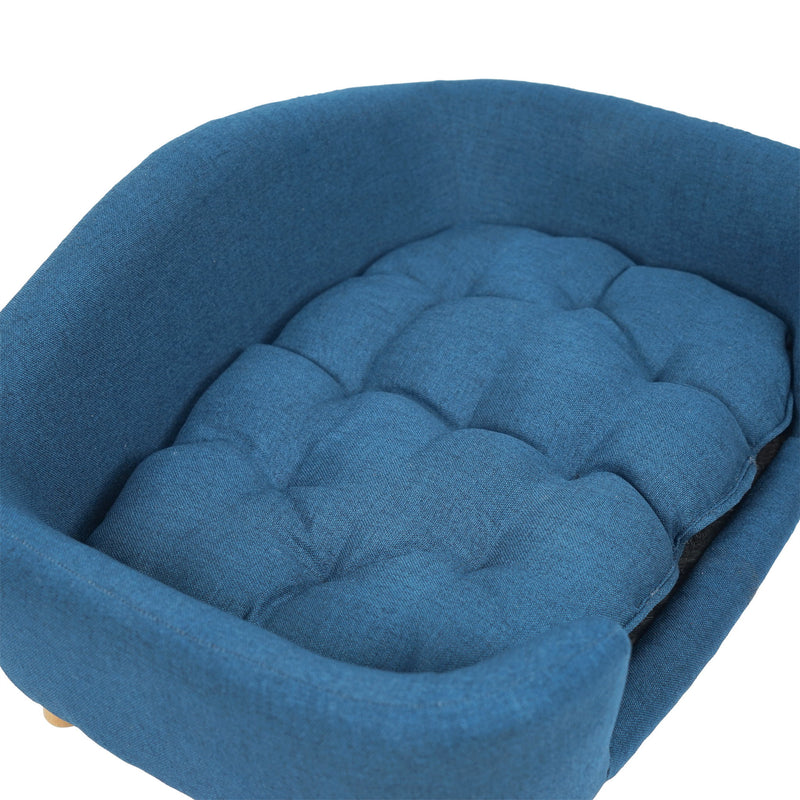Elevated Dog Bed Frame For Small Dogs - Navy Blue
