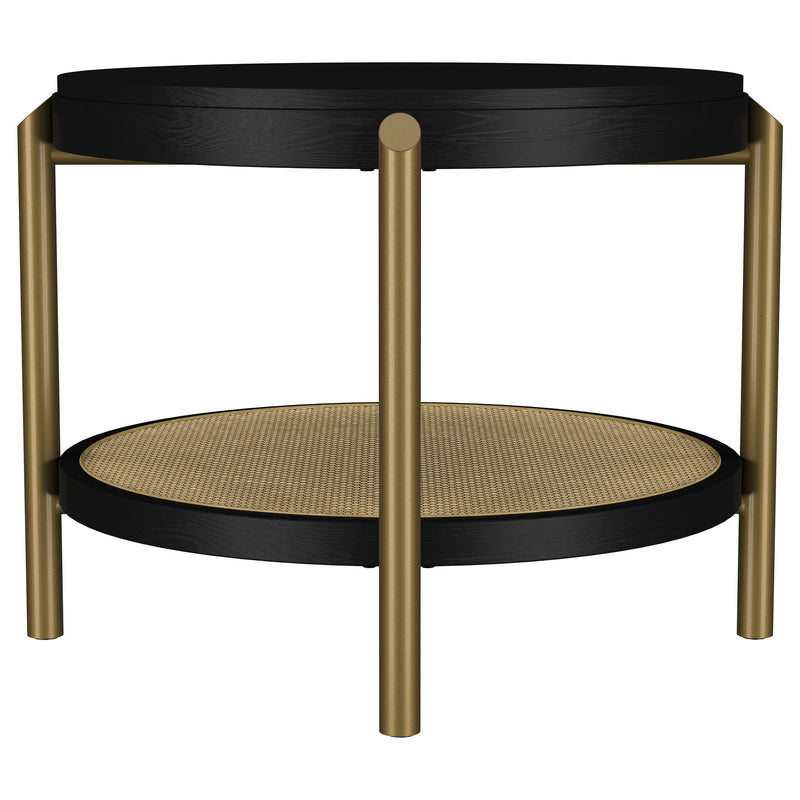 Benson - Round Table With Storage Shelf