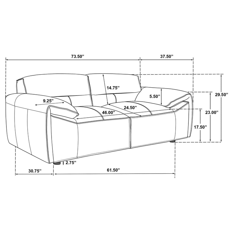 Hudson - 2 Piece Upholstered Sofa Set