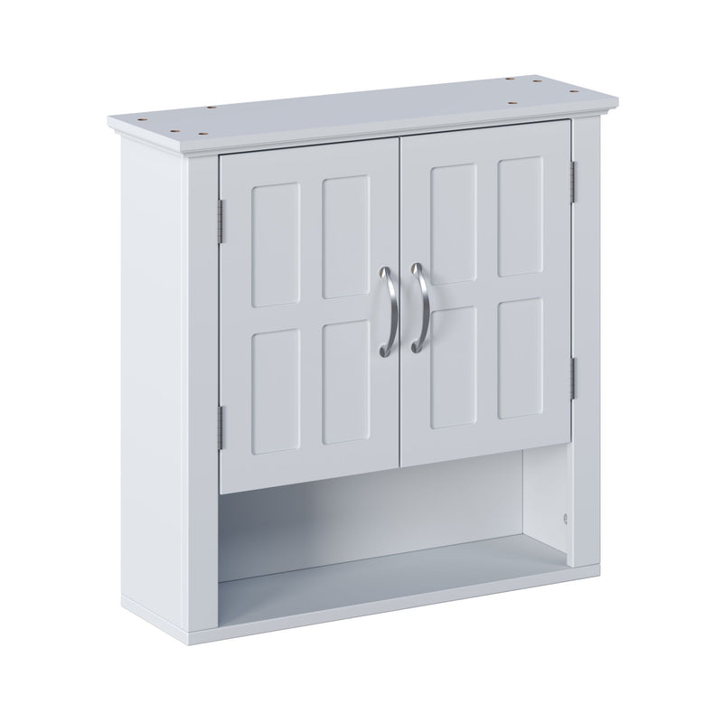 Multi Functional Wall Mounted Cabinet With Adjustable Shelves For Bathroom