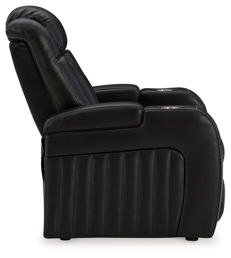 Caveman Den - Power Recliner/ Adj Headrest - Midnight