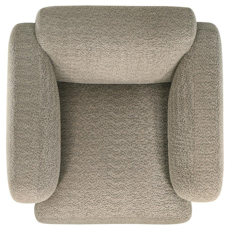 Dorset - Fabric Upholstered Round Track Arm Accent Chair