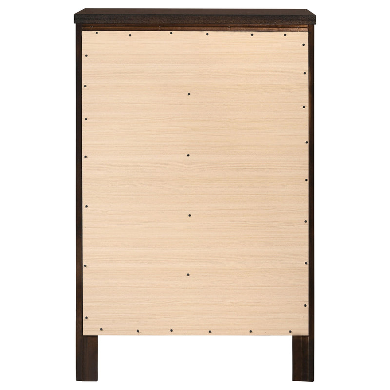 Payton - 5 Drawer - Cappuccino