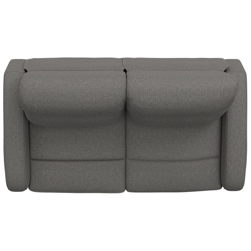 Manual Reclining Loveseat With Dual Seating Support For Living Room