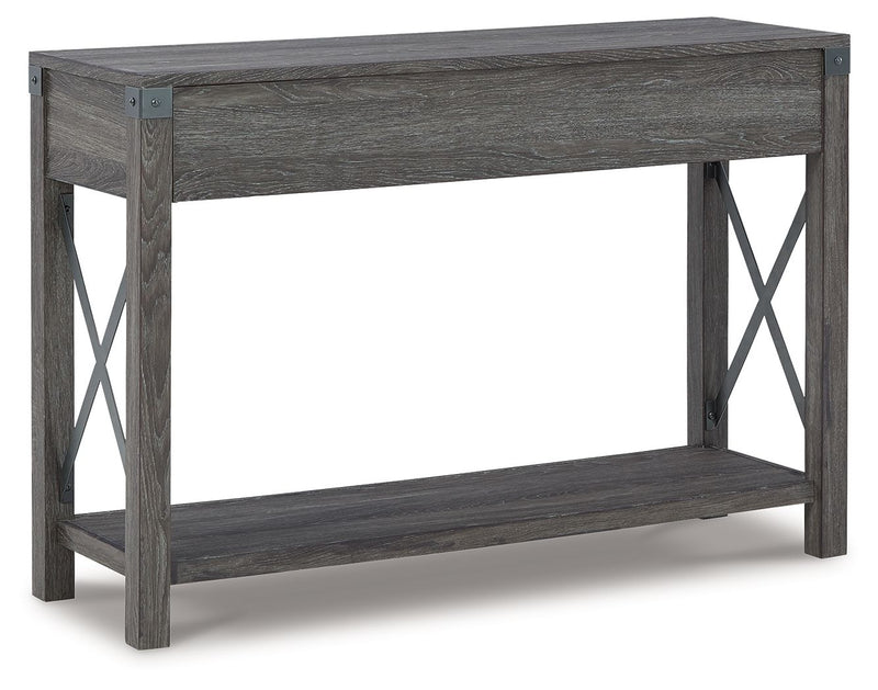 Freedan - Console Sofa Table - Grayish Brown