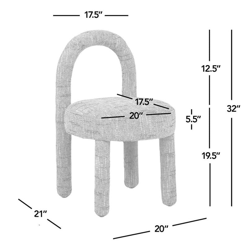 Penny - Round Arched Fully Upholstered Dining Side Chair (Set of 2)