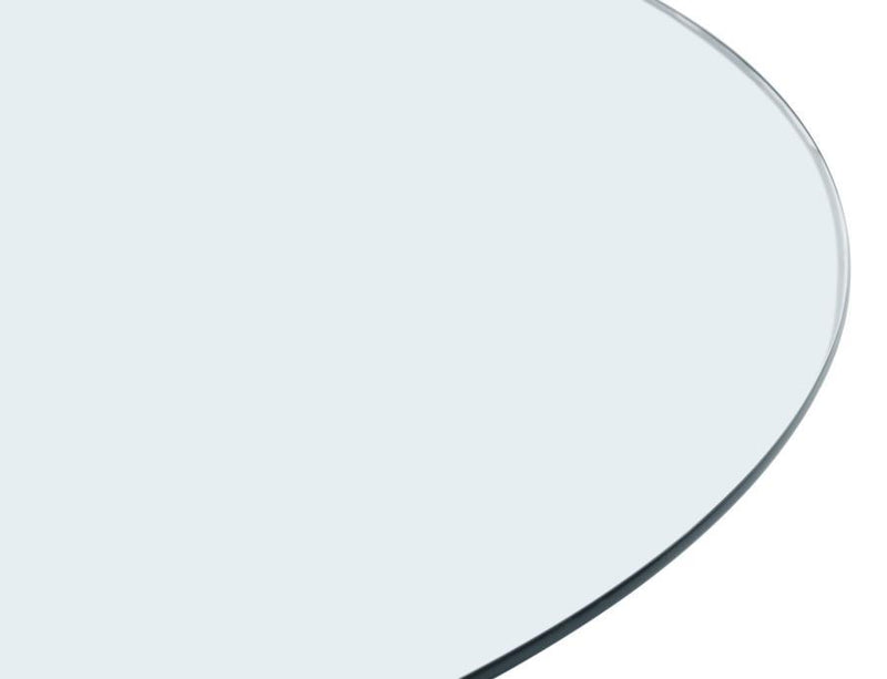 60" 12mm Round Clear Tempered Glass Top - Clear