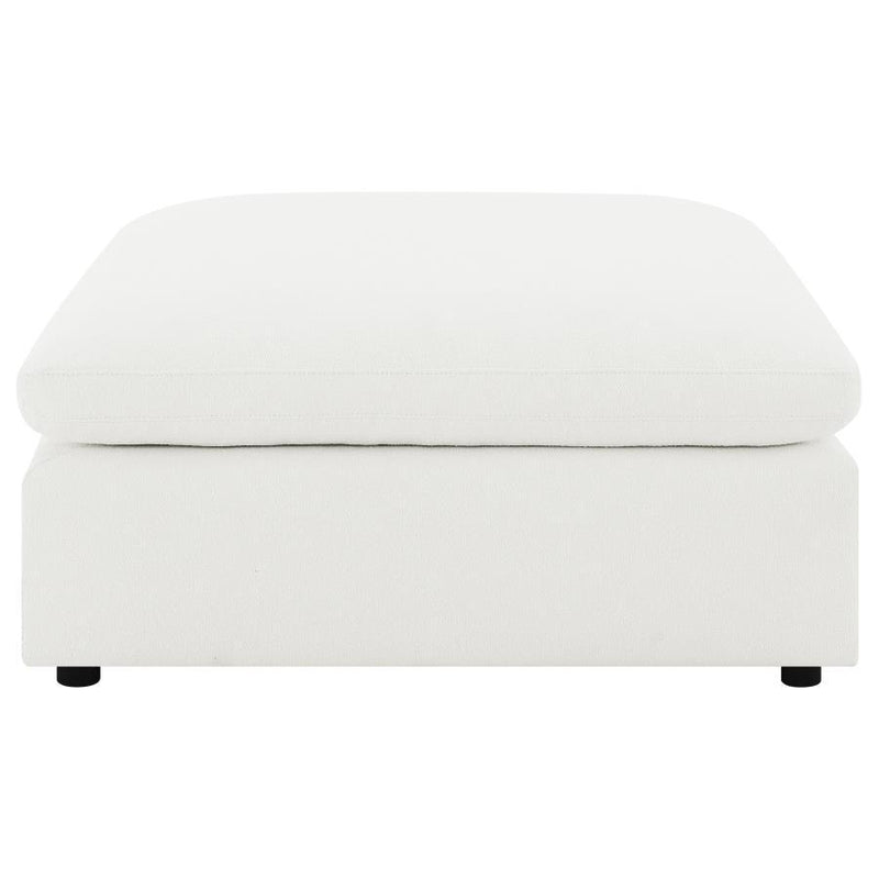 Raleigh - Boucle Upholstered Ottoman - Ivory