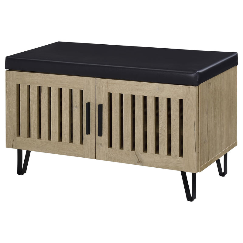 Clackamas - 2 Door Storage Bench With Padded Seat
