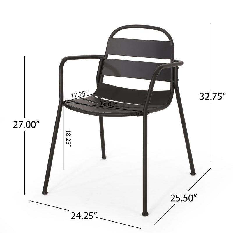 Terra Nova - Bistro Set - Matte Black