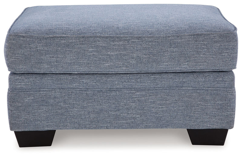 Carissa Manor - Ottoman - Denim
