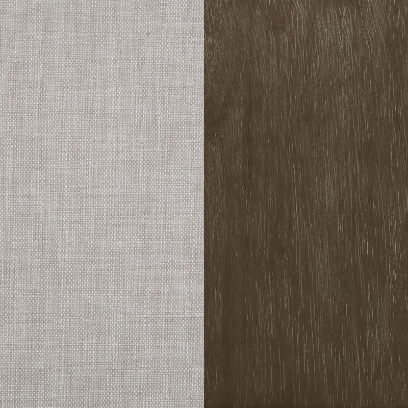 Blanchett Upholstered Bobbin Accent Chair Beige and Natural