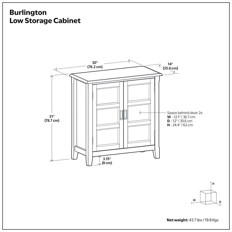 Burlington - Handcrafted Low Storage Cabinet