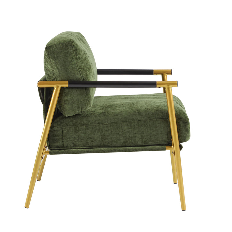 Modern Accent Chair With Cushions, Cozy Seating