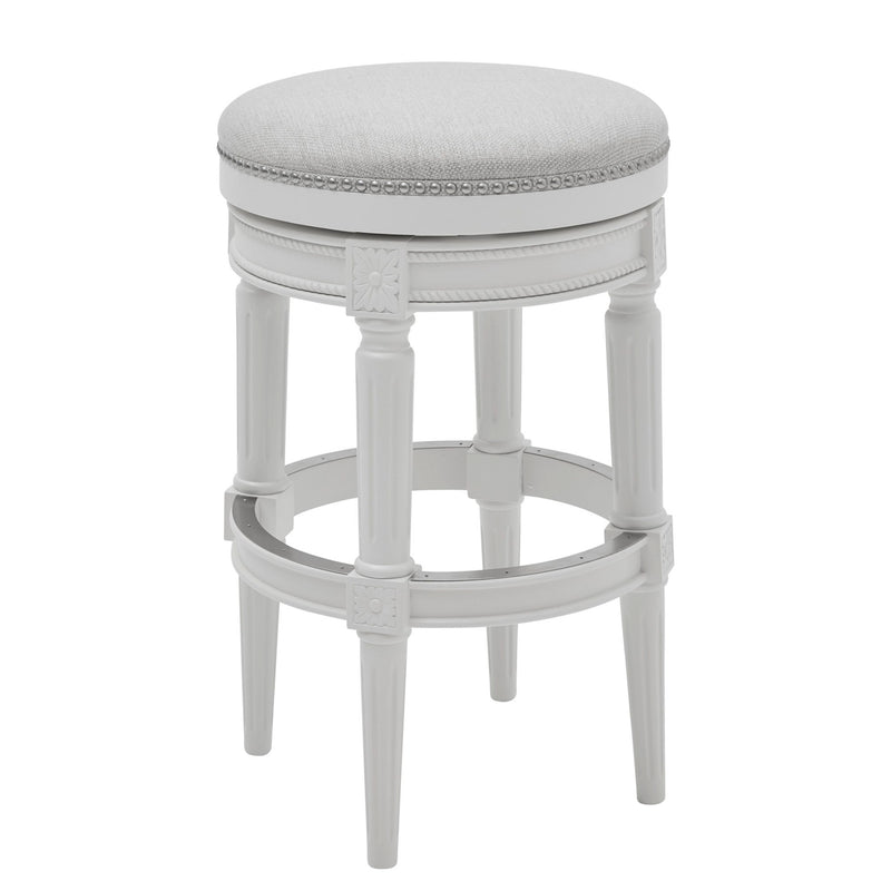 Rustic Elegance Backless Swivel Stool