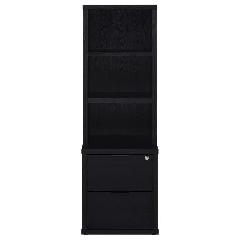 Westpark 3-piece Twin Bedroom Set Bookcase Headboard Black