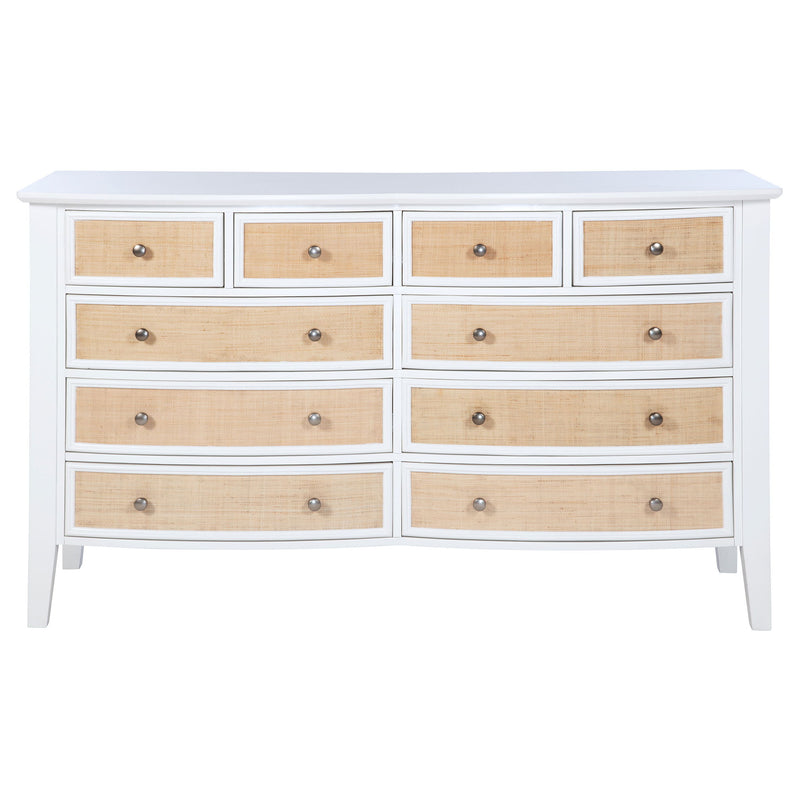 Talia - 10 Drawer Dresser Cabinet - White