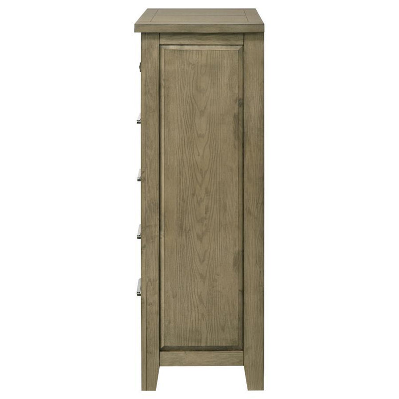 Hazlewood - 5-Drawer Bedroom Chest Of Drawers - Vineyard Oak