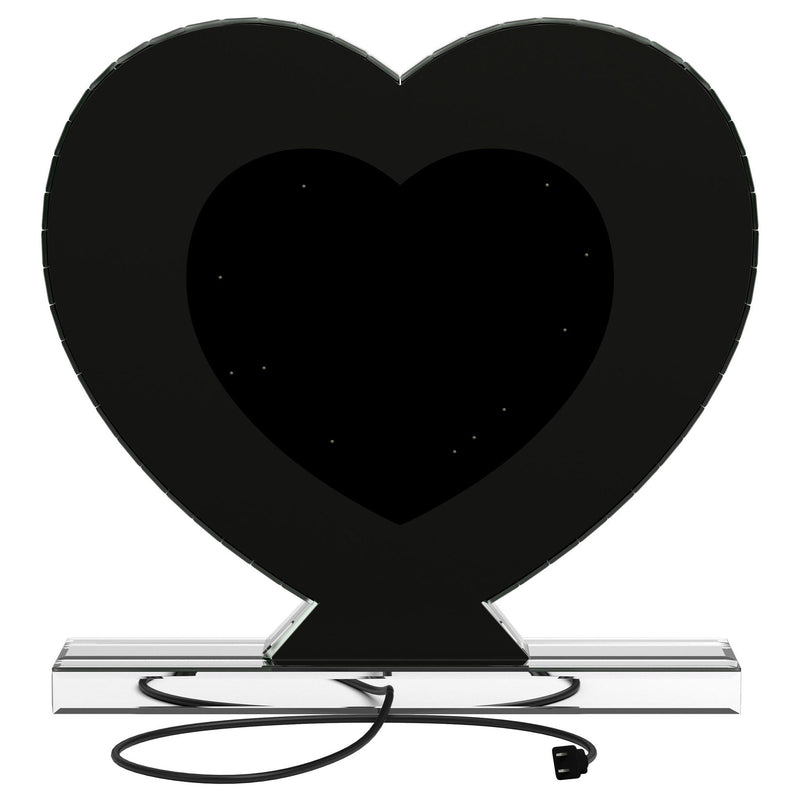 Euston Heart Shaped Vanity Mirror Silver