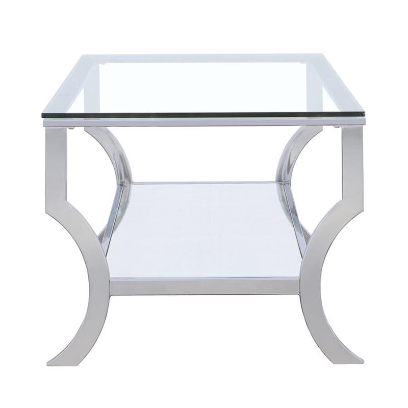 Saide - Rectangular Glass Top Table