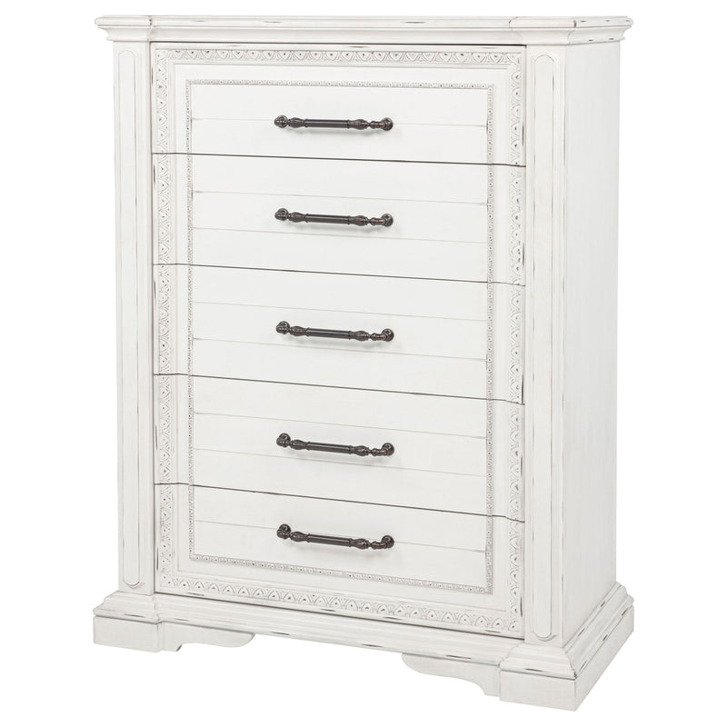 5 Drawer Bedroom Chest Of Drawers - Vintage