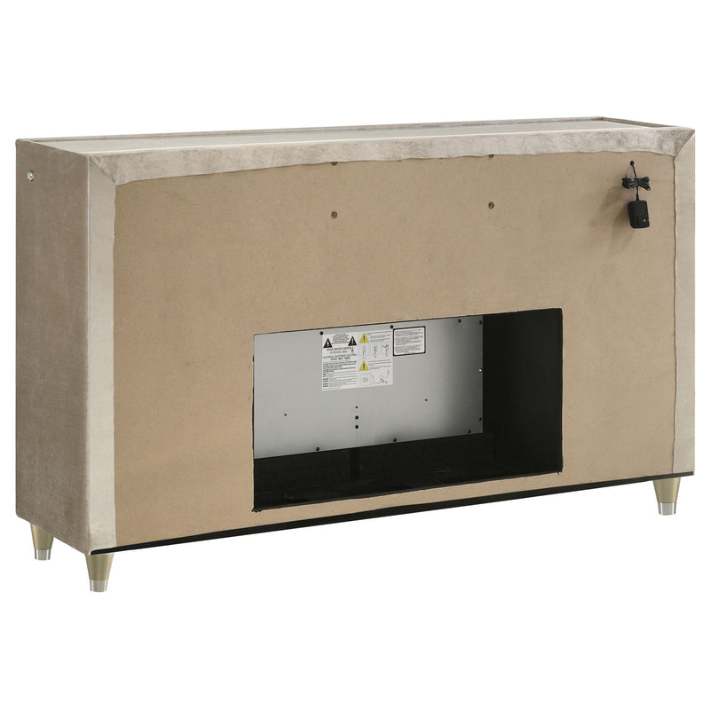 Mika - 8 Drawer LED Fireplace Dresser