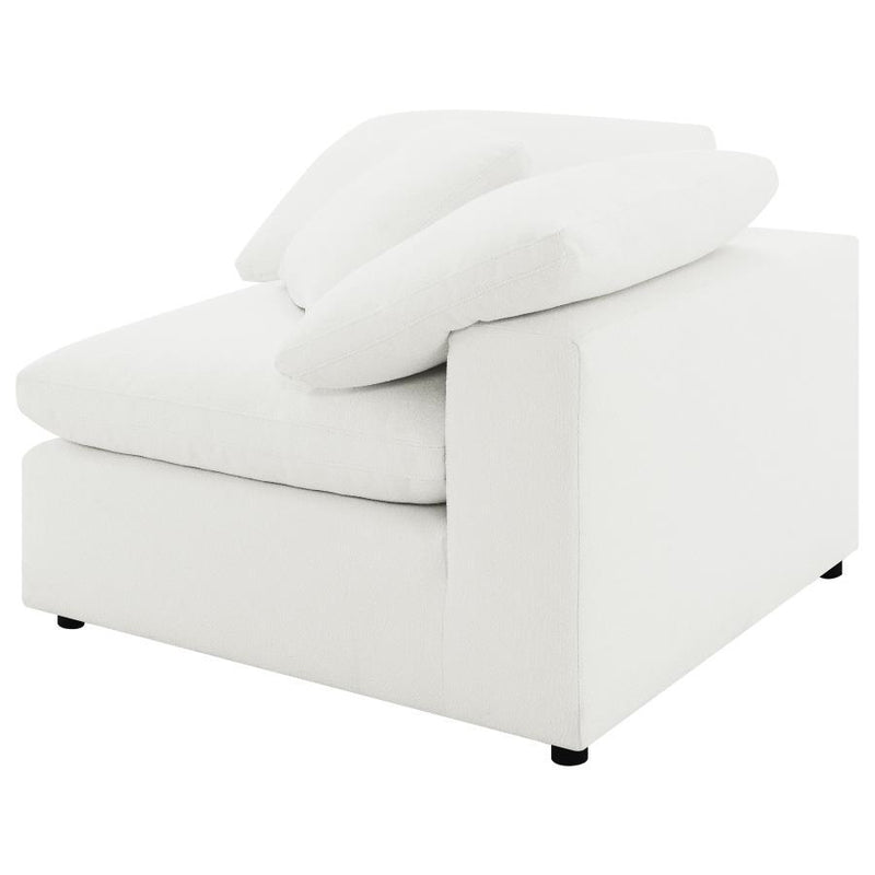 Raleigh - Boucle Upholstered Corner Chair - Ivory