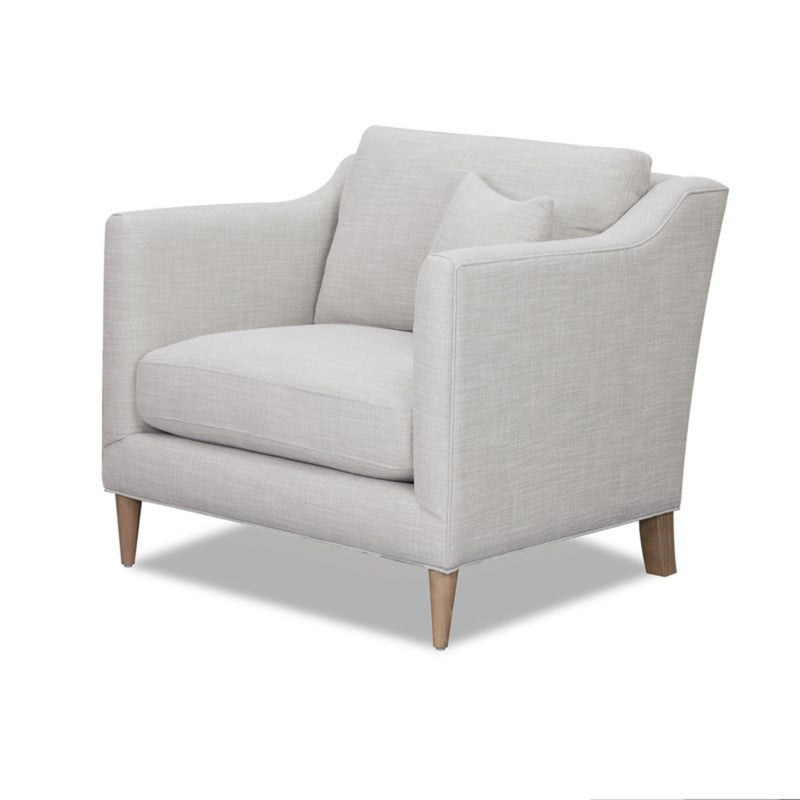 Chair With High Track Arms - Beige