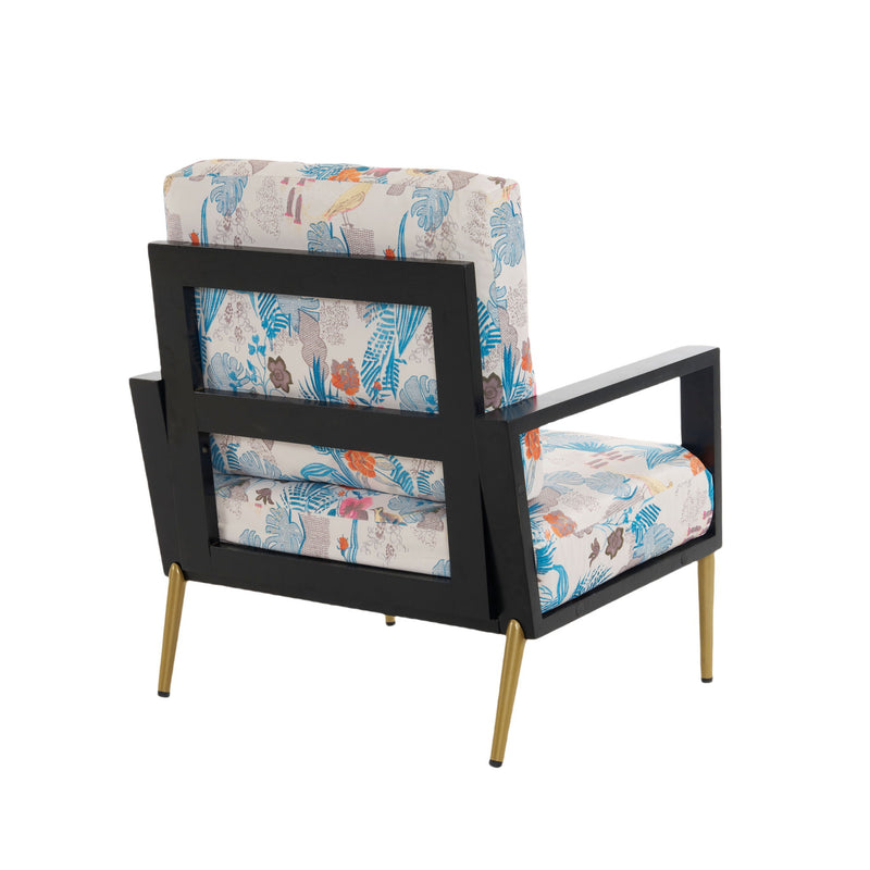 Modern Armchair With Solid Wood Frame