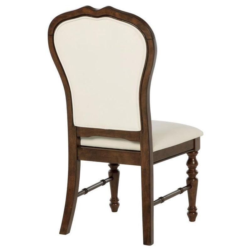 Landon - Upholstered Dining Side Chair (Set of 2) - Rich Brown