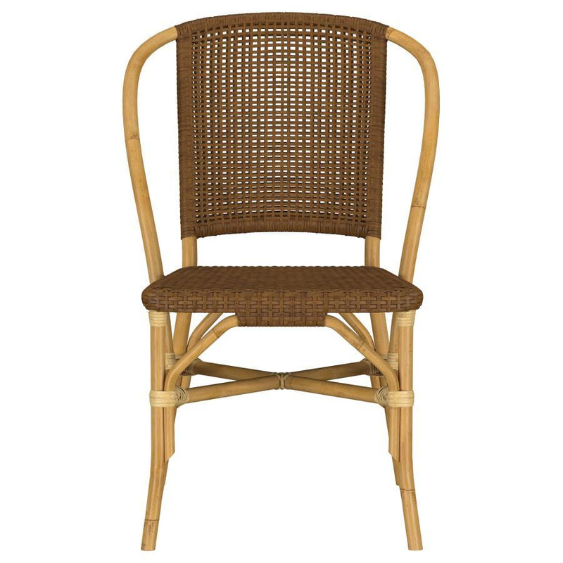 Lexley - Woven Rattan Dining Side Chair (Set of 2) - Brown