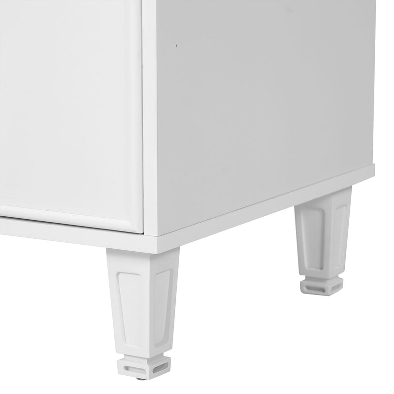 Bathroom Vanity With Sink, Deep Drawer, Door Shelf, 2 Tier Basket