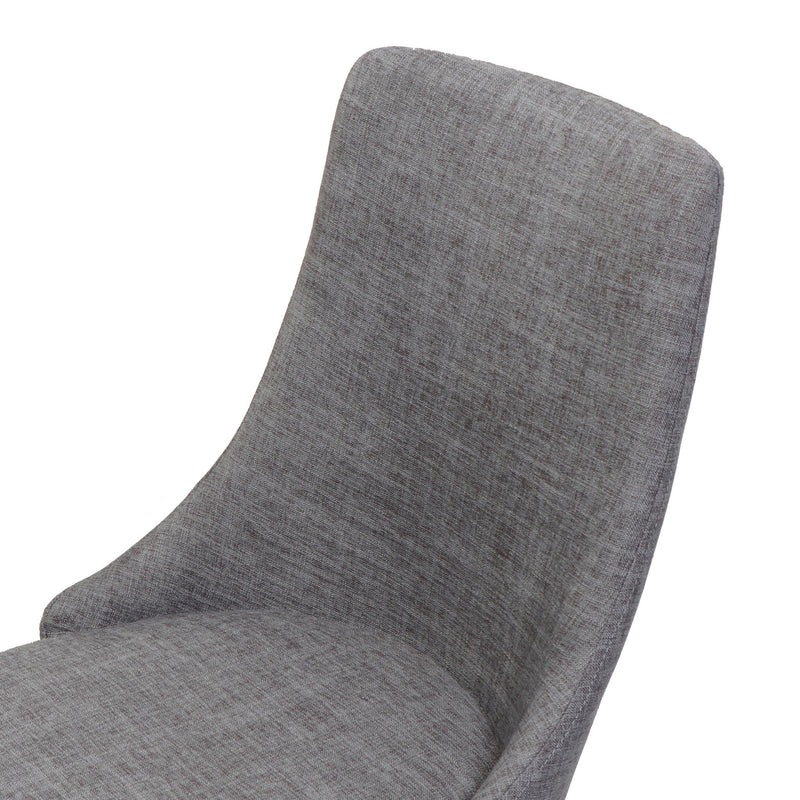 Mid Century Modern Fabric Armless Dining Chair