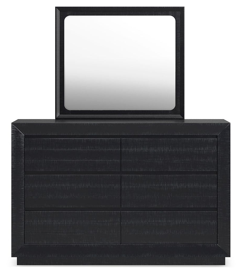 Londer - Dresser And Mirror - Black
