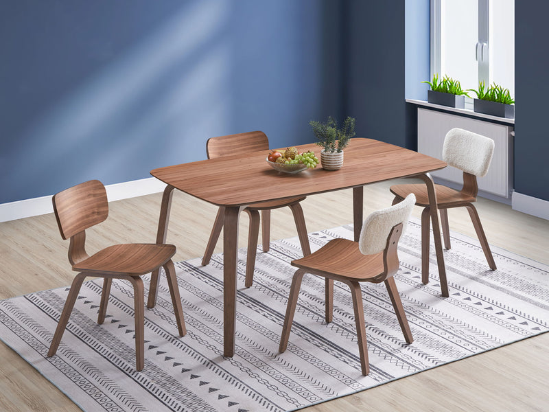 Casson - 5 Piece Dining Room Set - Walnut