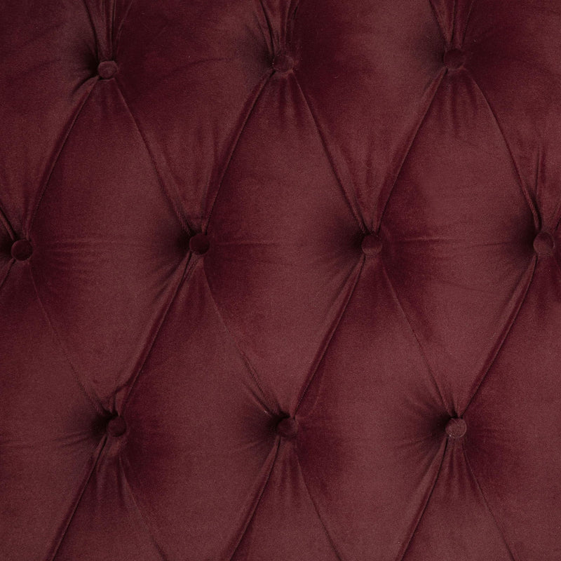 Devon 57-inch Upholstered Eastern King Headboard Wine Red