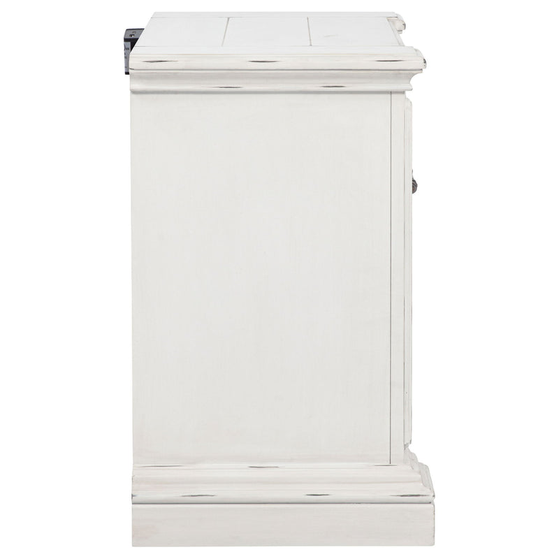 2 Drawer Nightstand With Dual USB Charging Ports - Vintage